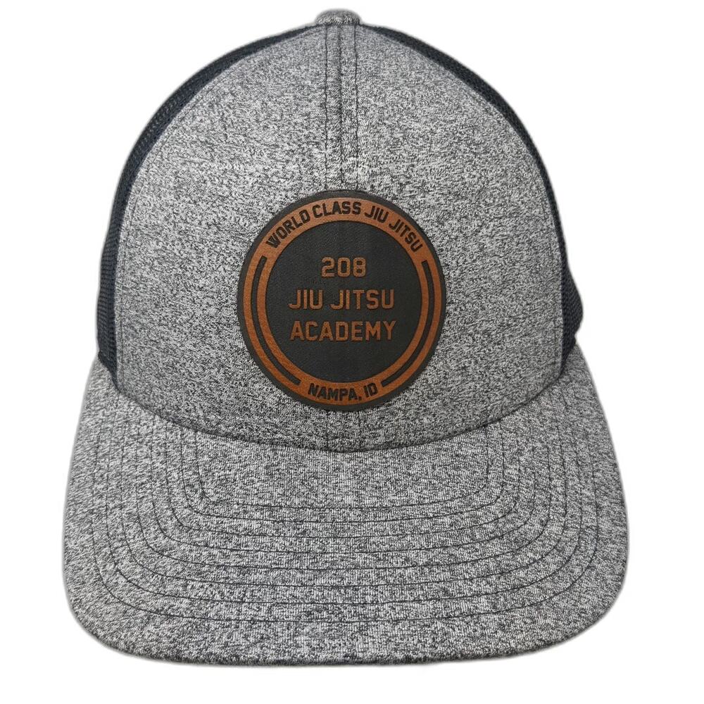 Richardson Trucker Hat Gray L 208 Jiu Jitsu Academy Nampa ID Mesh Snapback